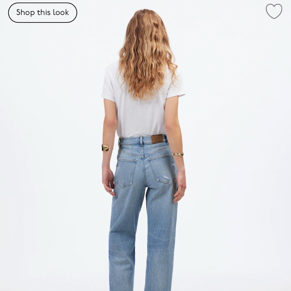 Madewell wide leg cropped Jean